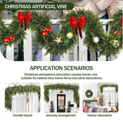 MaryAura® 6ft Cedar Garlands